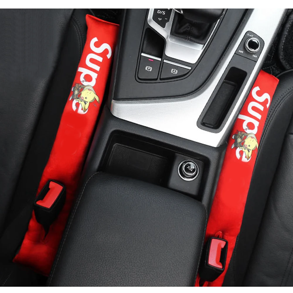 JDM Style Leakproof Strip For Car Seat Cute Chair Edge Slit Prevent Phone Dropping Automobile Interior Decoration