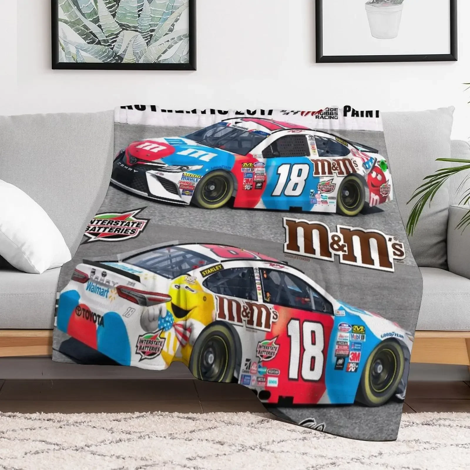 kyle busch Throw Blanket Comforter Thermals For Travel Blankets