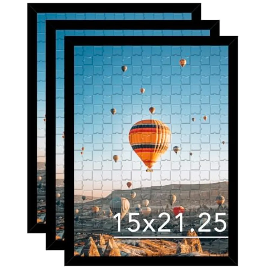 

Набор из 3 настенных рамок для пазлов 15x21.25 дюймов, для постеров, фотографий, картин и пазлов 15x21.25 дюймов