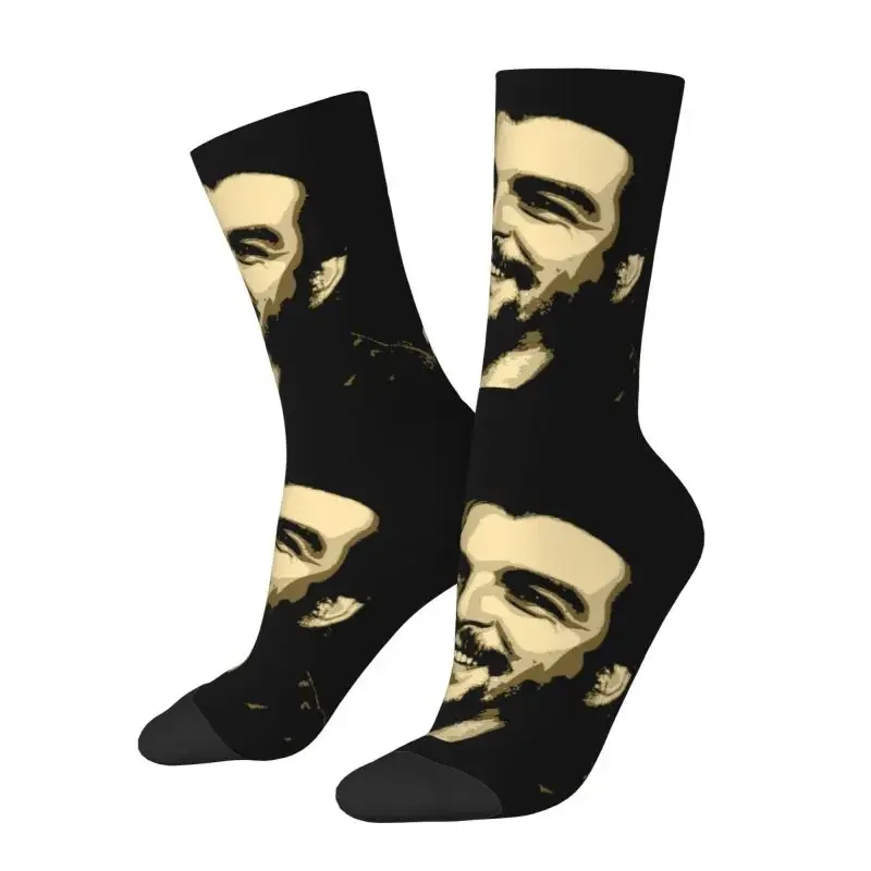 Fun Printed Cuban Revolution Ernesto Che Guevara Socks for Men Women Male Stretchy Summer Autumn Winter Crazy Crew Socks