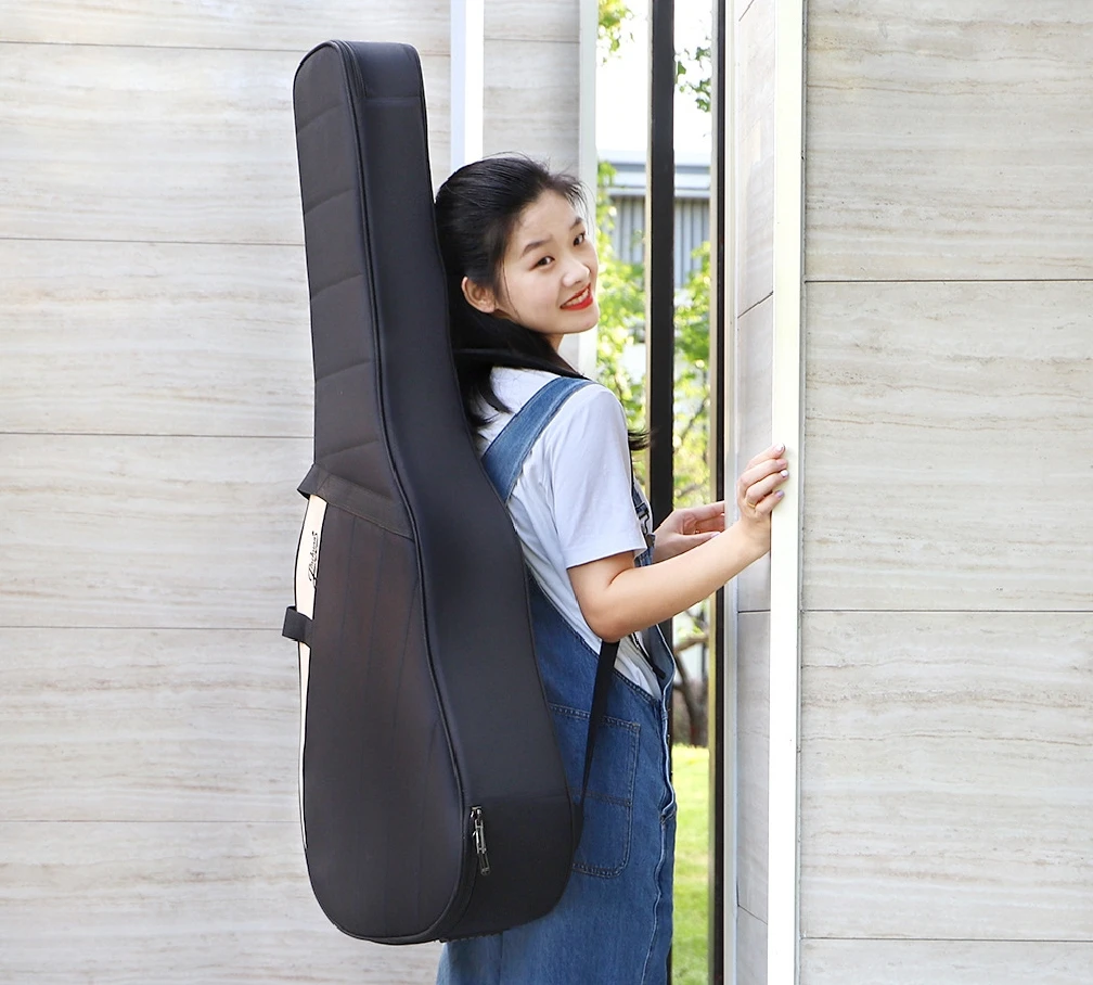 ソフトアコースティックギターケース,36 41 42インチ,22mm,khaki,青