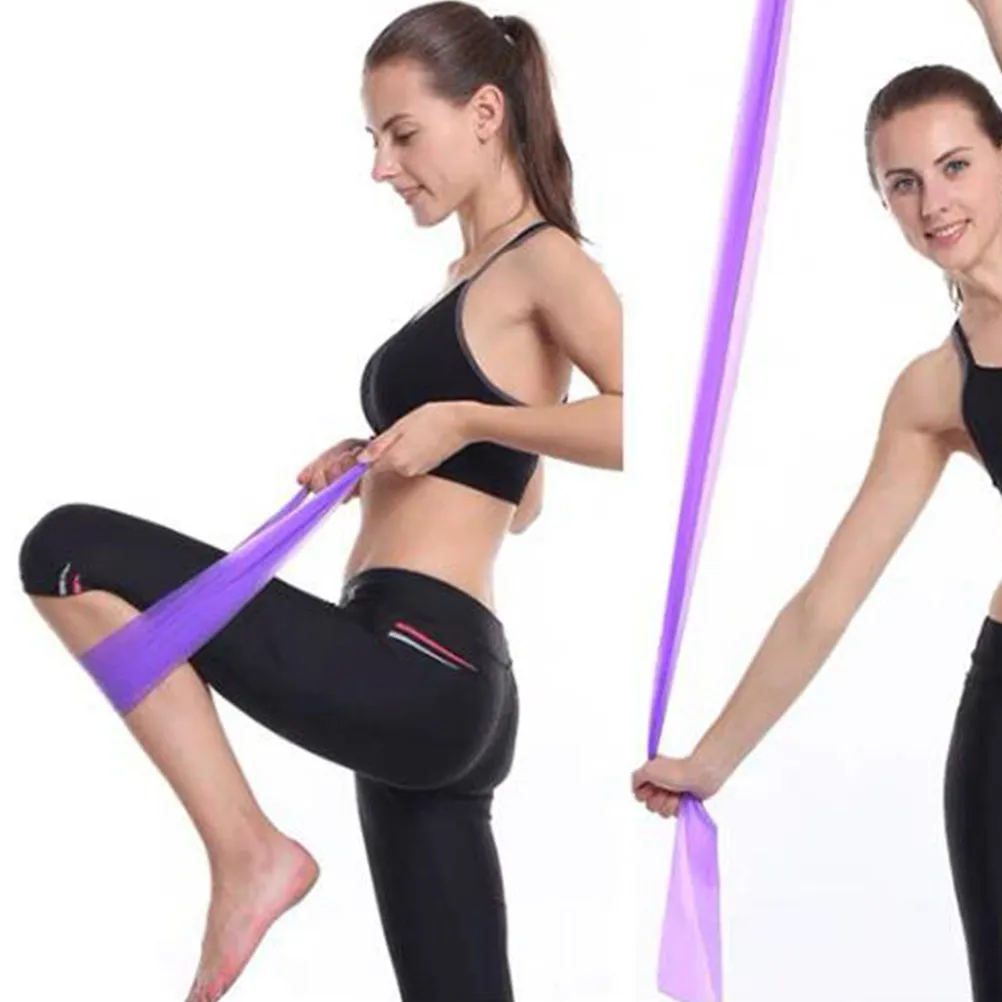 5Pcs Yoga Pull Band Set Lightweight Portable Resistance Band for Hip Abduction Side Steps Deep Pose Training Sports Flexibility
