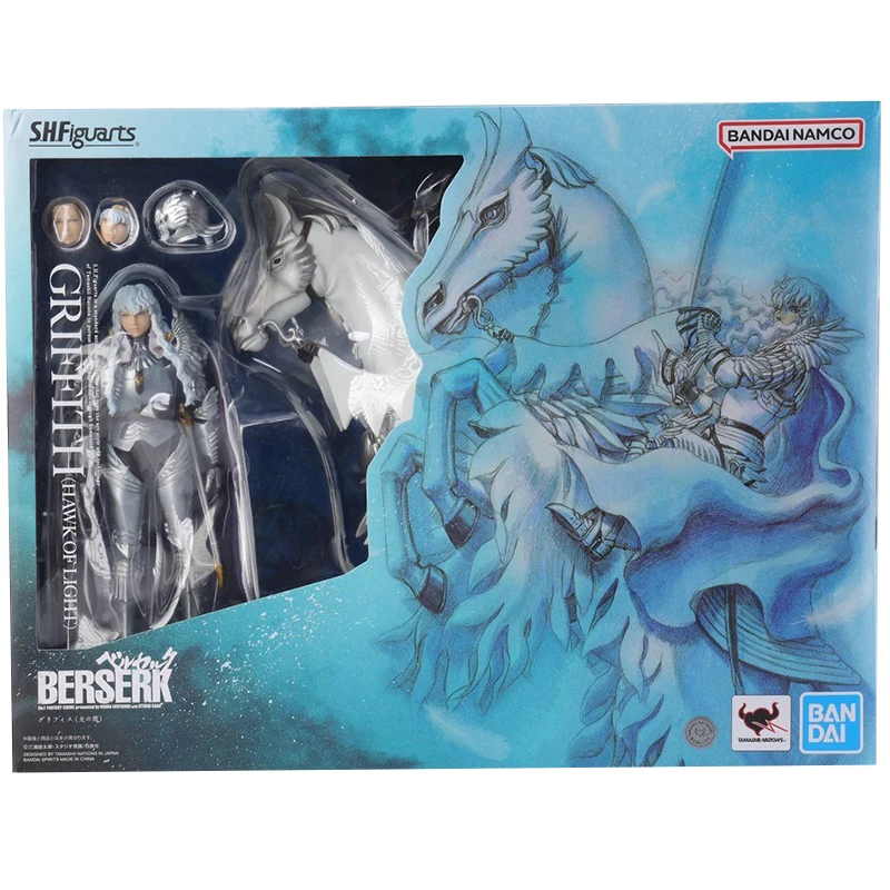 In Stock Original Genuine BANDAI SHFiguarts Berserk Berserker Armor-Guts / Hawk of Light- Griffith Gus (Berserker armor) - Passi