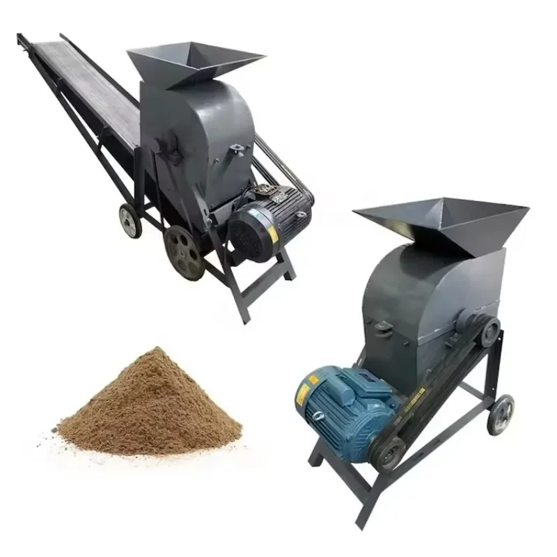 

High-efficiency nutrient soil crushing organic charcoal coal lump pulverized coal crushing bean cake bean residue crusher