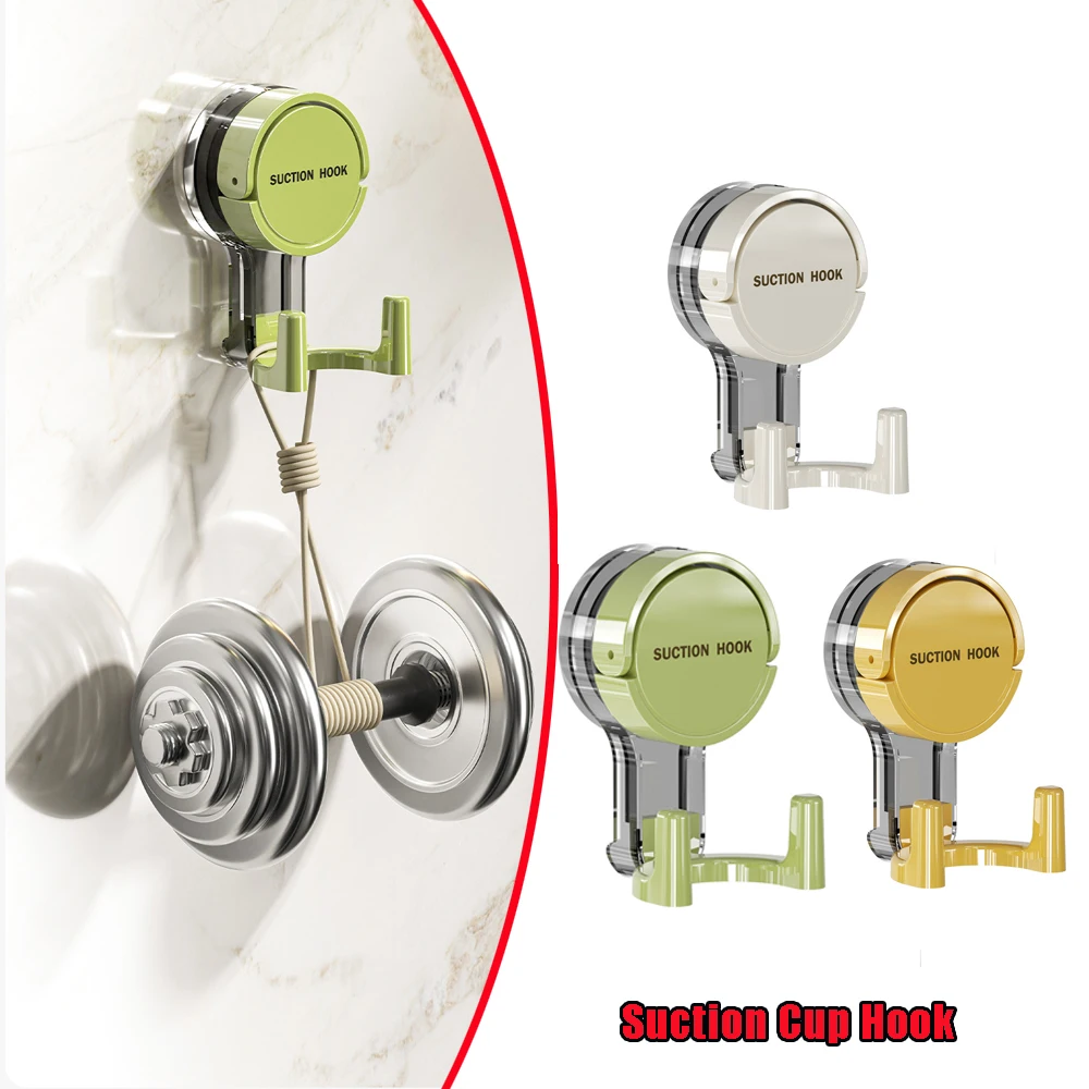 Waterproof Vacuum Suction Cup Hooks Strong No Drill Adhesive Towel Holder Kitchen Bathroom Wall Mount Removable Reusable view 5