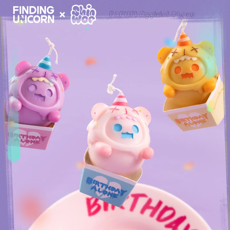 

FINDING UNICORN ShinWoo Birthday Candle Set Doll Cute Anime Figure Desktop Ornaments Gift Collection