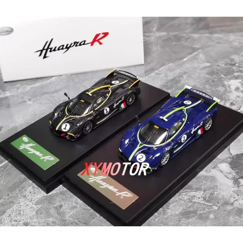 

ЖК-дисплей 1:64 для Pagani Huayra R, литой автомобиль из сплава, детские игрушки, подарки на день рождения, хобби, демонстрация коллекции, Синий металл, пластик, резина