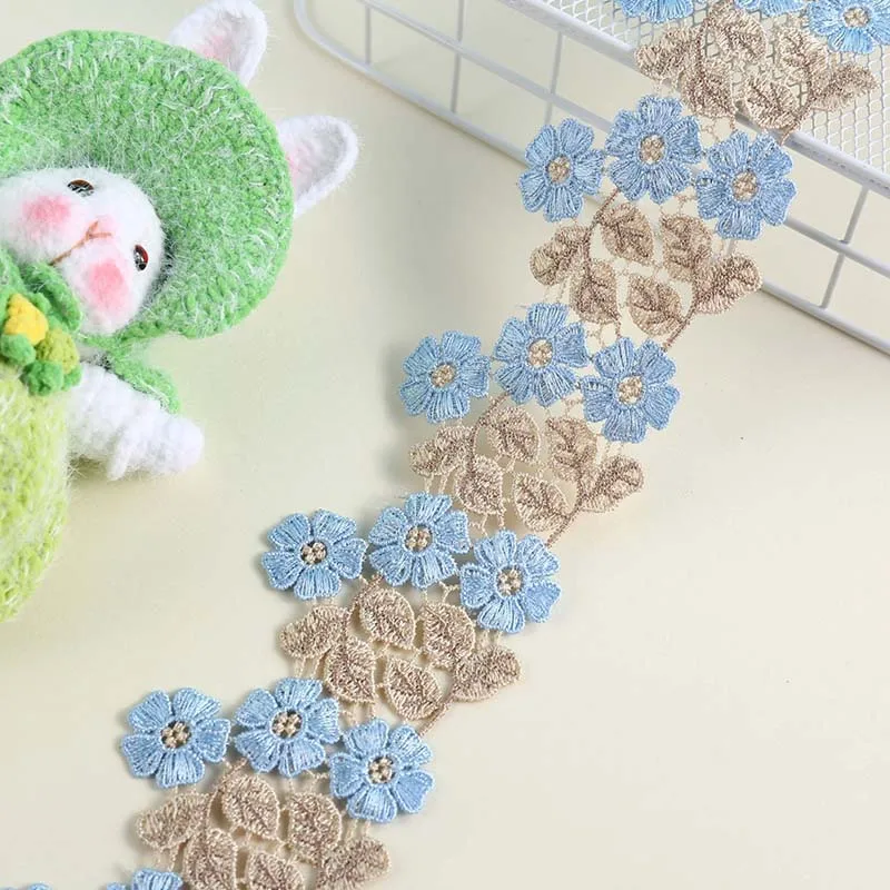 

30Yards Water Soluble Trim Lace Flower Ribbons For Wrapping Gift DIY Clothes Sewing Accessories Party Decor Fabric