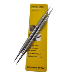 316L Stainless Steel China Made 6767-F Watch Spring Bar Removal Tool with 1.4mm 1.2mm 0.8mm Tip
