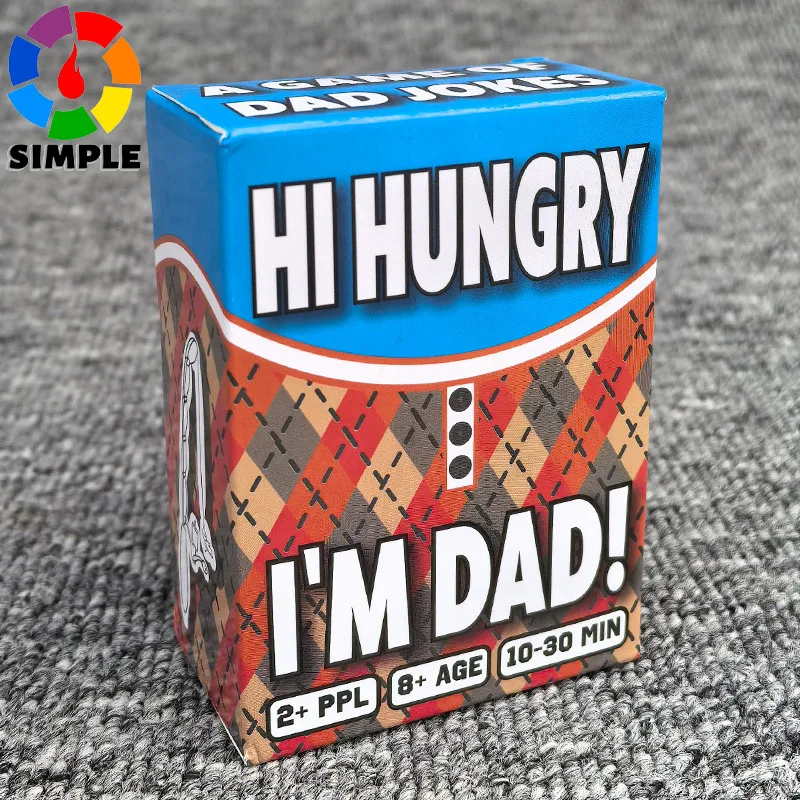 

HI Hungry... I'm DAD, карточная игра «Папа шутки» для детей, карточные игры для семейных игр для вечеринок
