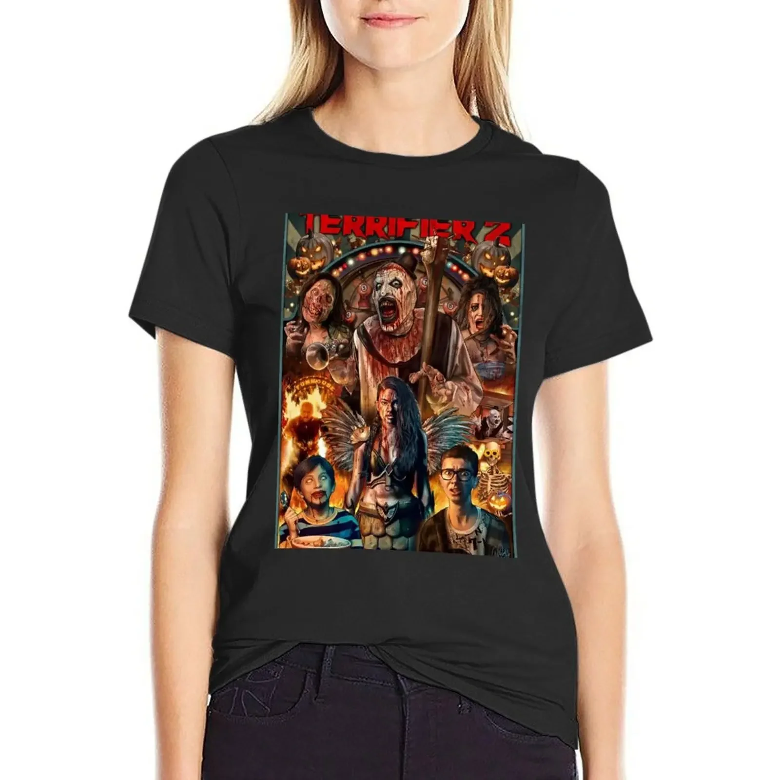 

2022 the clowns T-Shirt blanks plain anime white t-shirts for Women