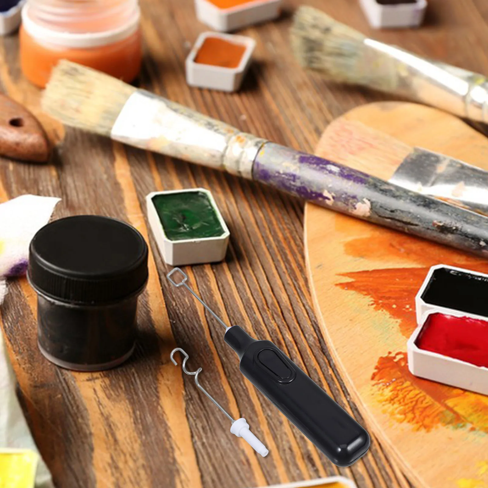 1Set Portable Pigment Mixer Electric Gouache Agitator Fast Efficient Mixing Suitable for Pigment Powder Paints