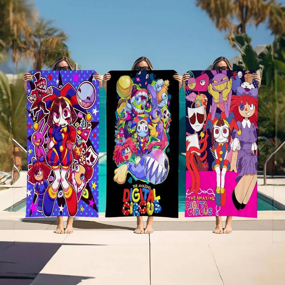 Animated The A-Amazing D-Digital C-Circus Microfiber Beach Towel Quick Dry Yoga Swimming Resort Mountain Climbing Towel