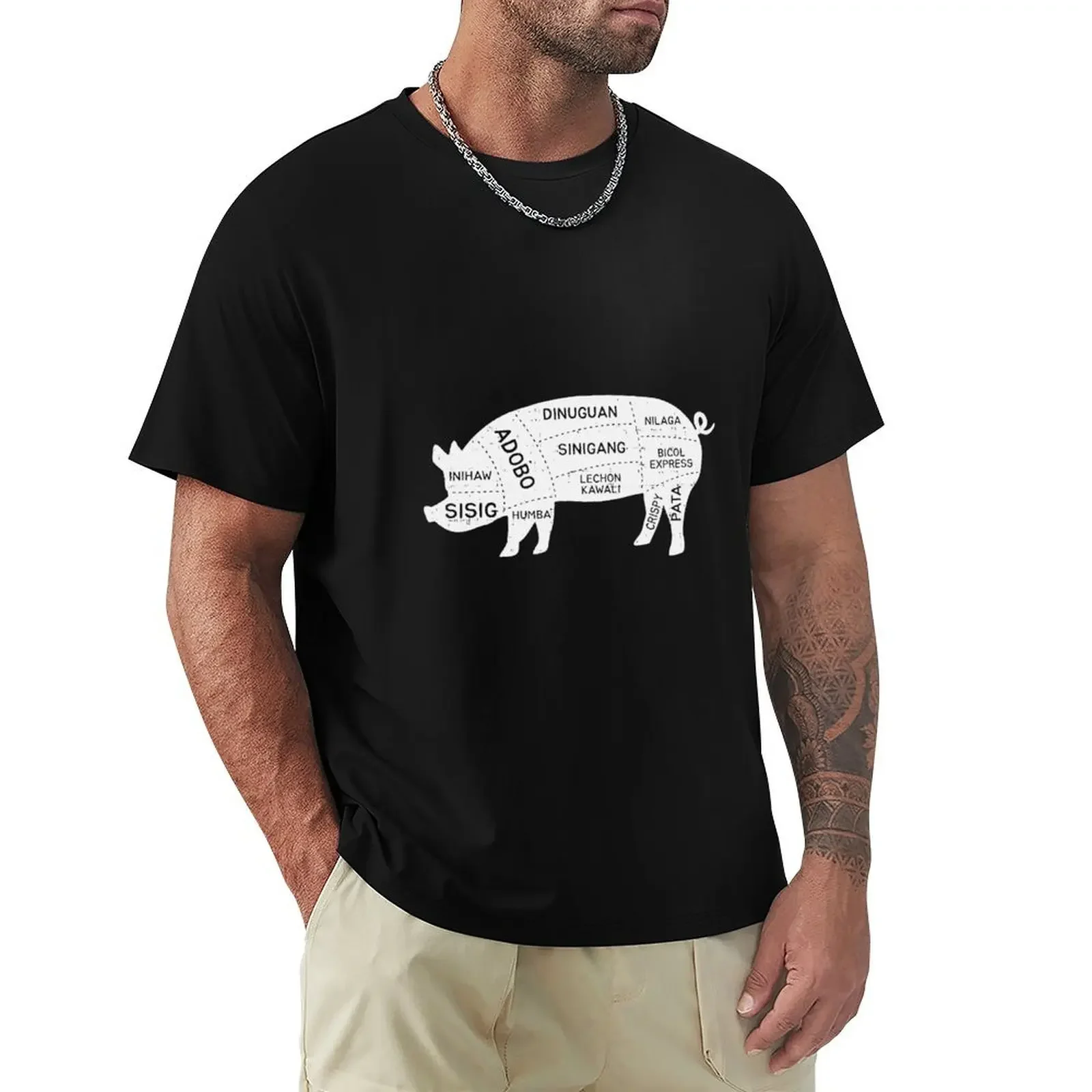 Funny Filipino Pork Recipe Dish Pinoy Food Adobo Sinigang Sisig Lechon Kawali Dinuguan Bicol Express Crispy Pata Eatout T-Shirt