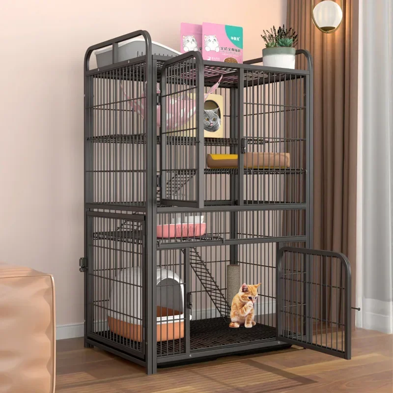 Cat Cage Villa Three Floor Super Free Space Cat Cage Luxury Pet House