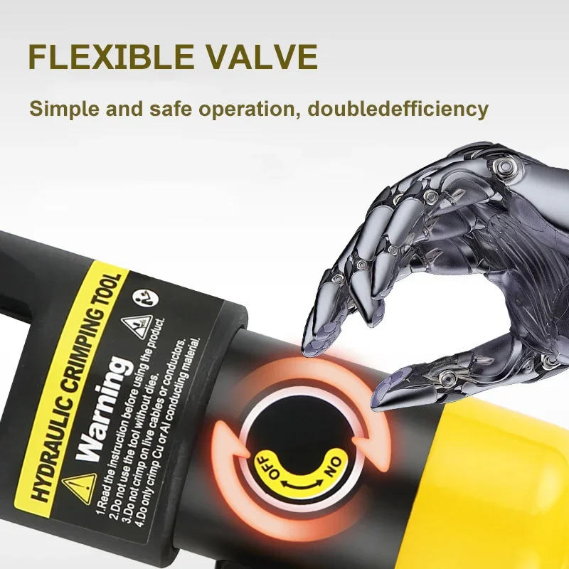 手動油圧式工具 盗難防止 手動クイック圧着ペンチ 銅アルミノーズ圧着ペンチ ポータブルケーブル圧着工具