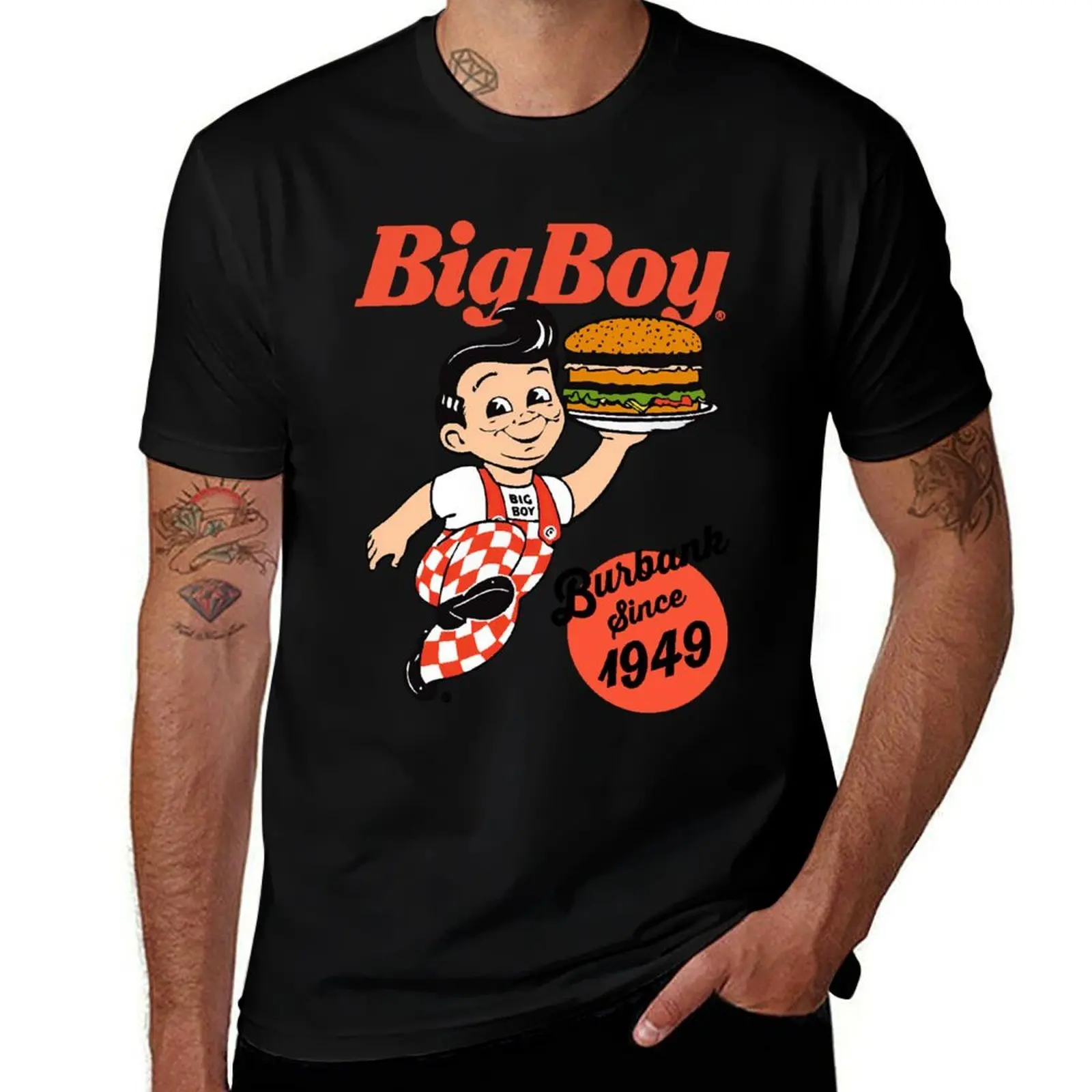 

Bob's Big Boy Burger Burbank Since 1949 T-Shirt anime tshirt t shirts for man graphic funny T-Shirt