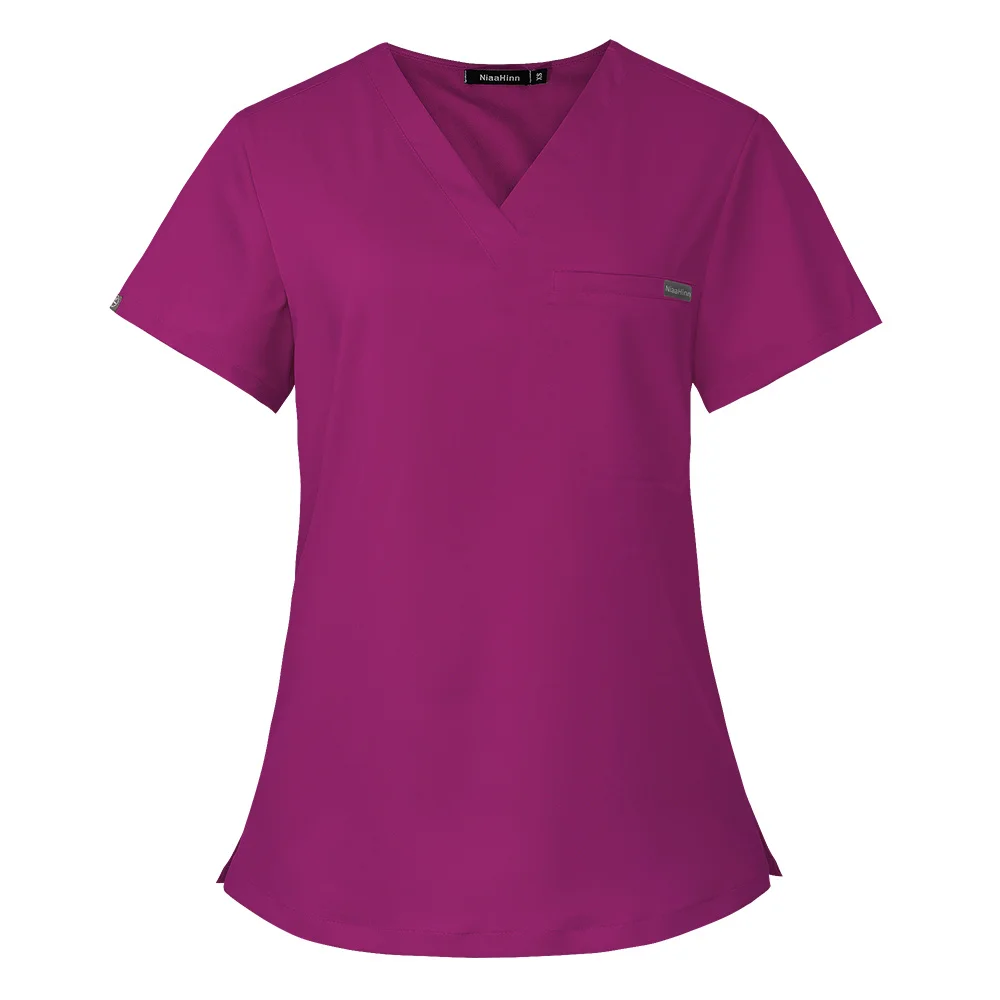 Uniforme infermieristica Scrub infermieristici medici top uniforme di bellezza laboratorio negozio di animali da lavoro Scrub top top uniforme da laboratorio Spa Scrub camicetta camicie