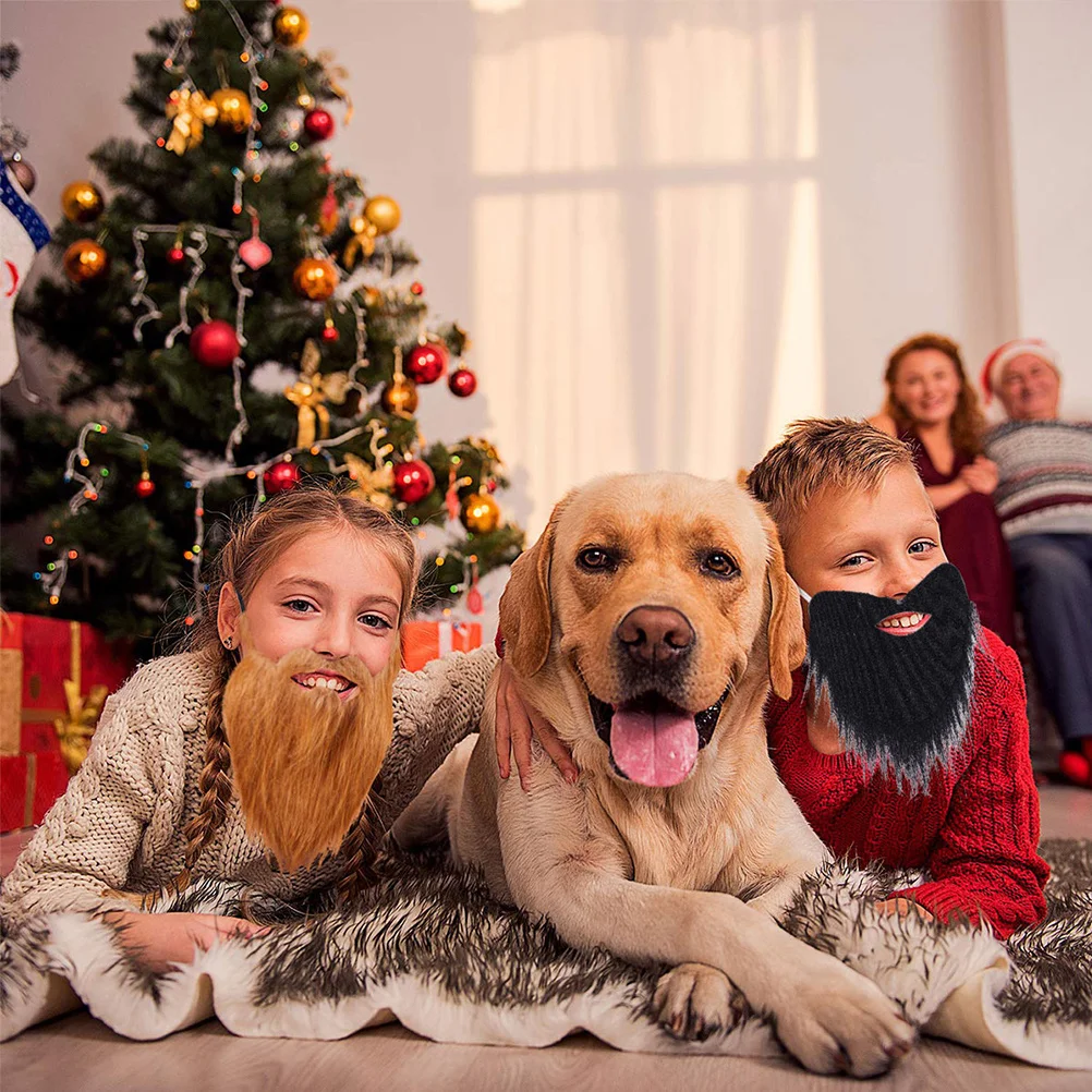 6 szt. Realistyczne sztuczne brody męskie na Halloween, kostium, cosplay, włosy na twarz, akcesoria imprezowe, wąsy, rekwizyty do odgrywania ról