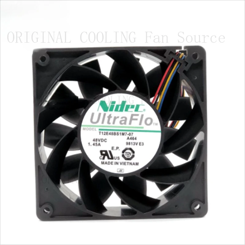 B  5PiecesOneBrand new in box  FOR  NIDEC T12E48BS1M7-07 48V 1.45ACooling fan inventory