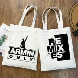 Sac à provisions DJ Armin Van Buuren Blah Trance pour filles, sacs à main Hip Hop Hipster, musique GérPrint, mode décontractée