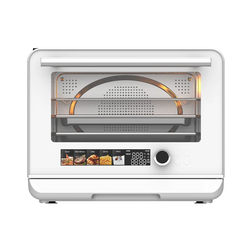 Hotsy Digital dos capas para hornear pasteles pan 3 en 1 horno eléctrico cocina 23L tostadora freidora de aire Visible inteligente horno de convección de vapor