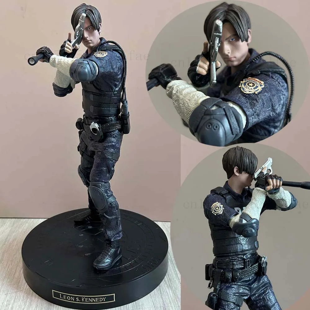 

Коллекционная фигурка Леона С. Кеннеди из Resident Evil, кожаная, с подвижными суставами, модель для декора, подарок на Рождество