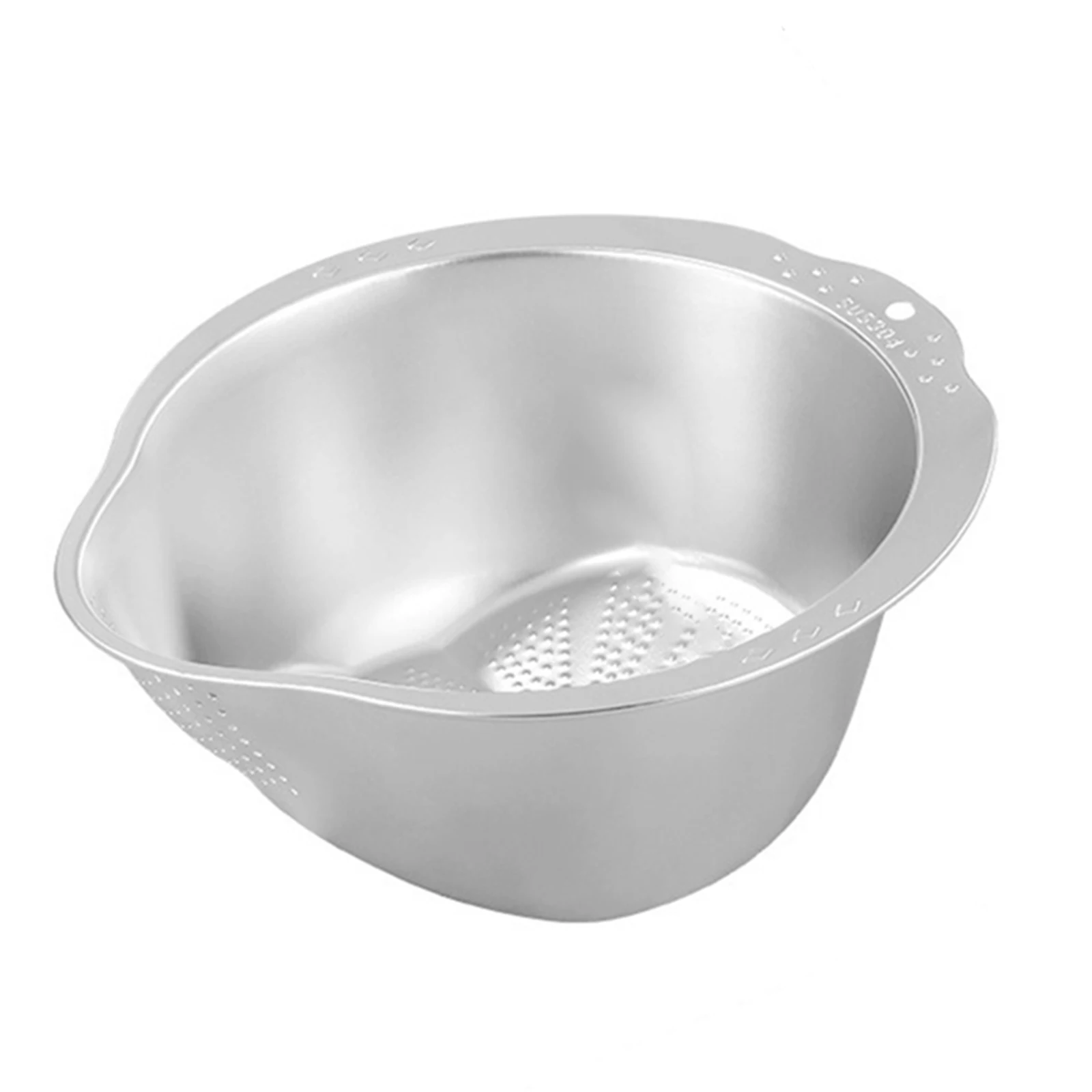 Colander Steamer Baskets Drainage Basket Side Drainers Slanted Bottom Basin Solid Construction Easy And Safe Usage