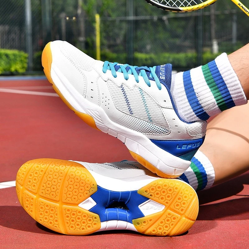 أحذية رياضية للرجال والنساء، أحذية كرة الريشة الاحترافية، أحذية تنس وكرة طائرة مريحة ومسامية في الهواء الطلق #4