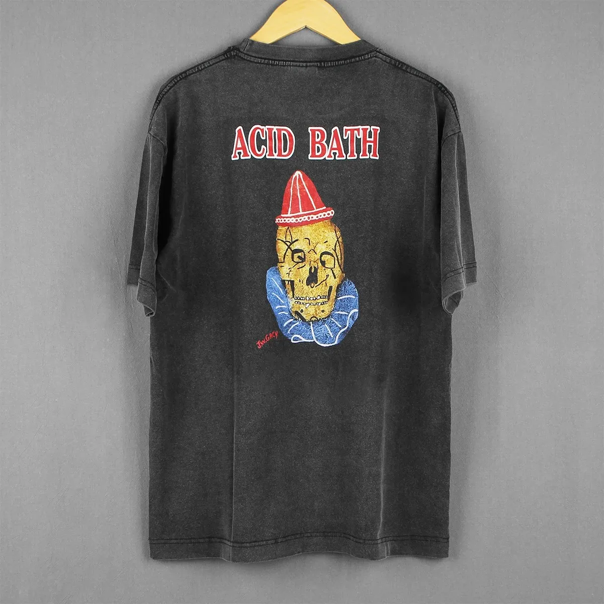 Acid Bath Graphic T Shirt When The Kite String Pops Sludge Heavy Metal Men‘s Short Long Sleeves Cotton Printed Tee Shirt view 5