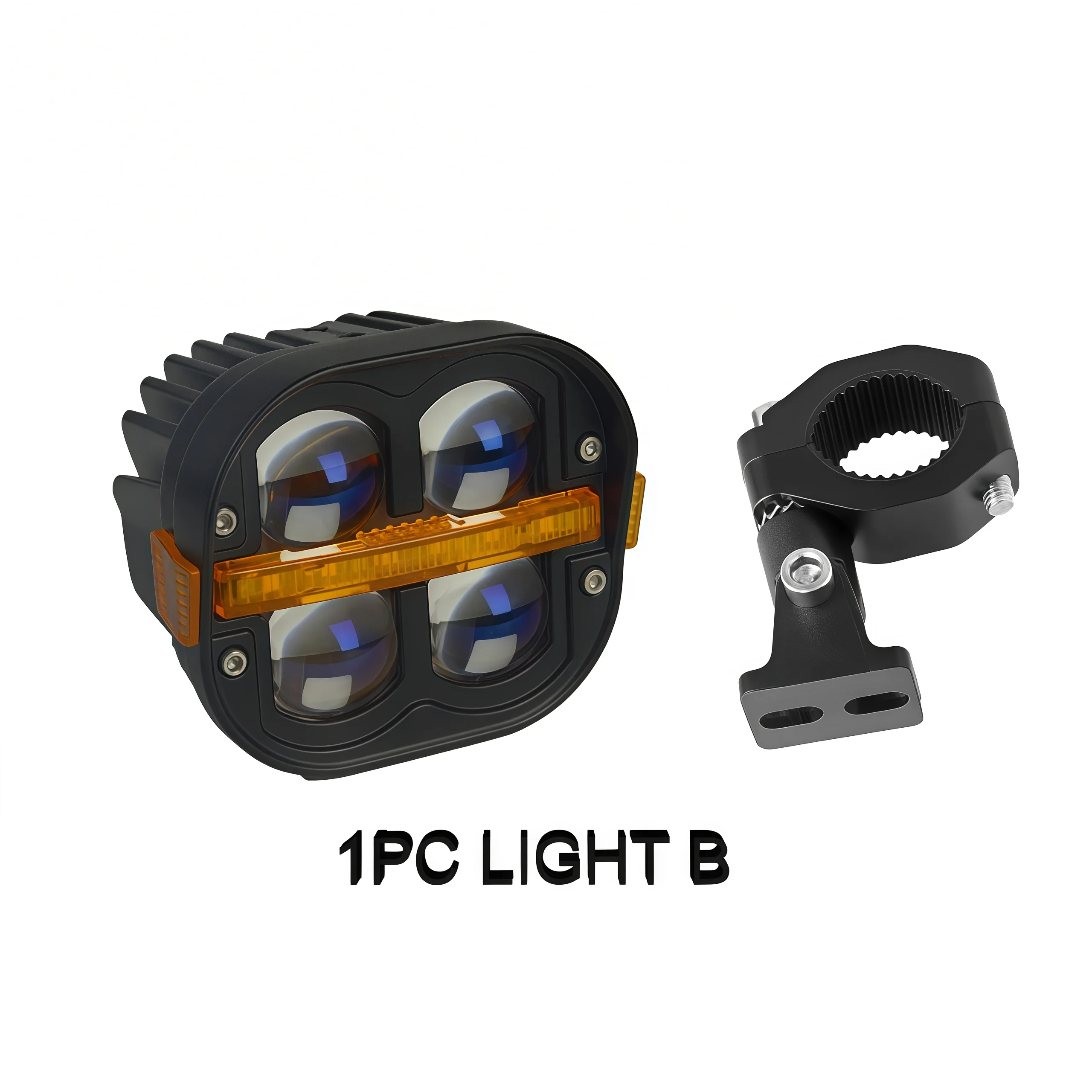4 "LED Werklamp Spotlight mistlamp Rijden Lamp Dual Kleur DRL Voor BMW R1200GS R1250GS F800 F850 F900 motorfiets SUV ATV UTV