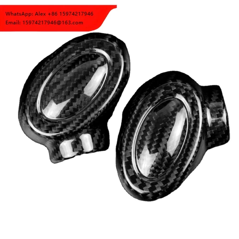 

Gear Shift Knob Cover Cover Shifter Handle Head Sticker Interior Trim For Mini Cooper F54 F55 F56 F57 Accessories Carbon Fiber