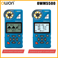 OWON OWM5500 7-In-1 Digital Anemometer With 8000 Data Memories 7 Measurement Devices APP Remote Control