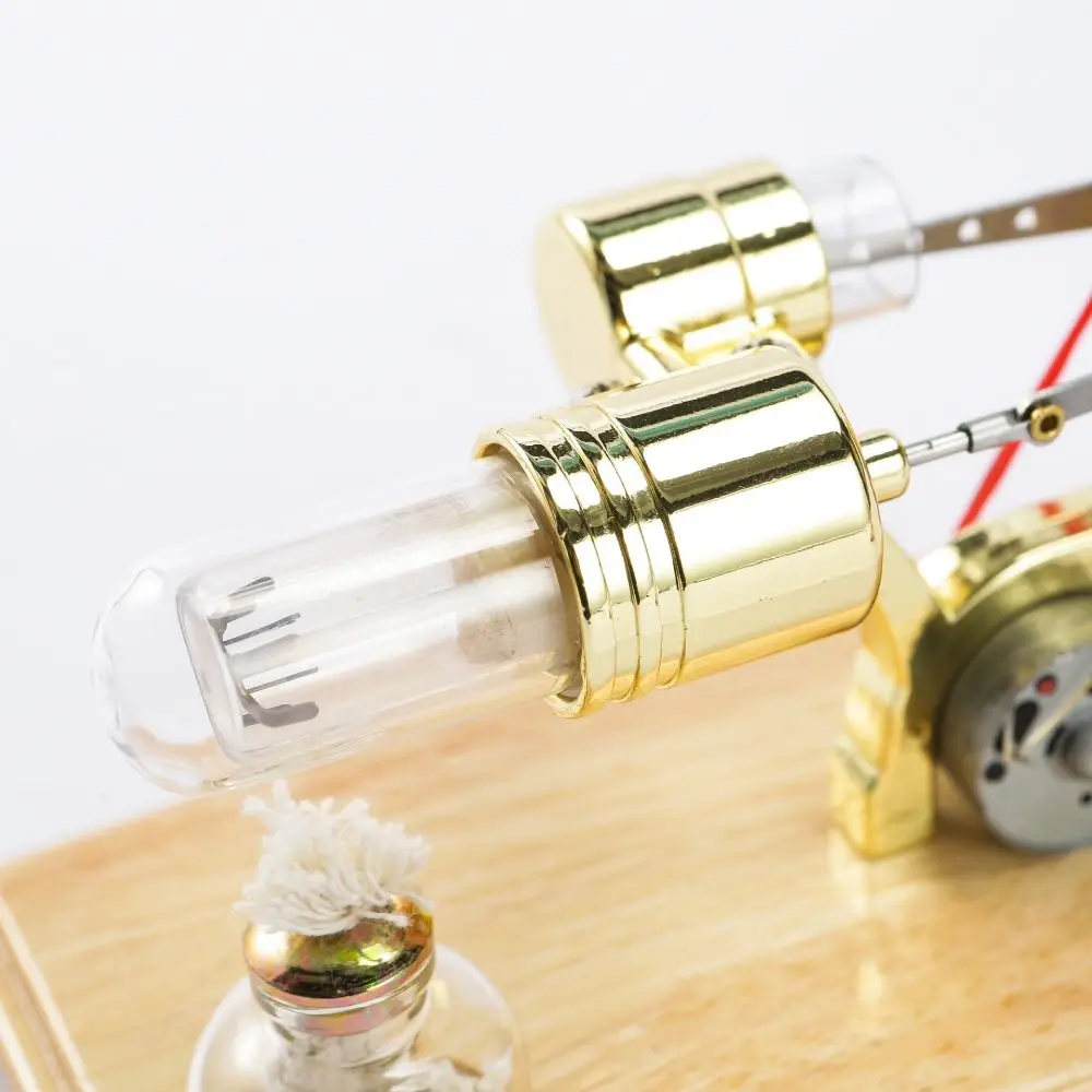 Colorful LED Stirling Engine Motor Model Technology Inventions Teaching Kit Science Experiment Toys DIY Puzzle