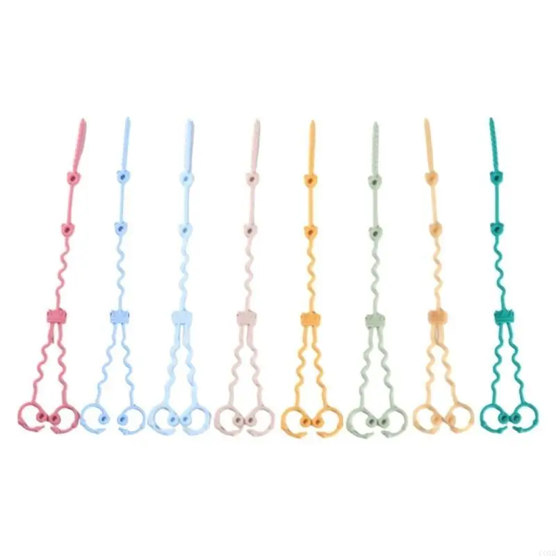 

CORB Multi Purpose Baby Toy Safety Strap Silicone Tether for Strollers Car Seats 2 in 1 Toy Fastener Design
