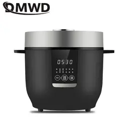 DMWD 2L Micro Pressure Rice Cooker Electric Cooking Machine Cake Maker Soup Pot Automatic Breakfast Machine Non-stick Liner 220V