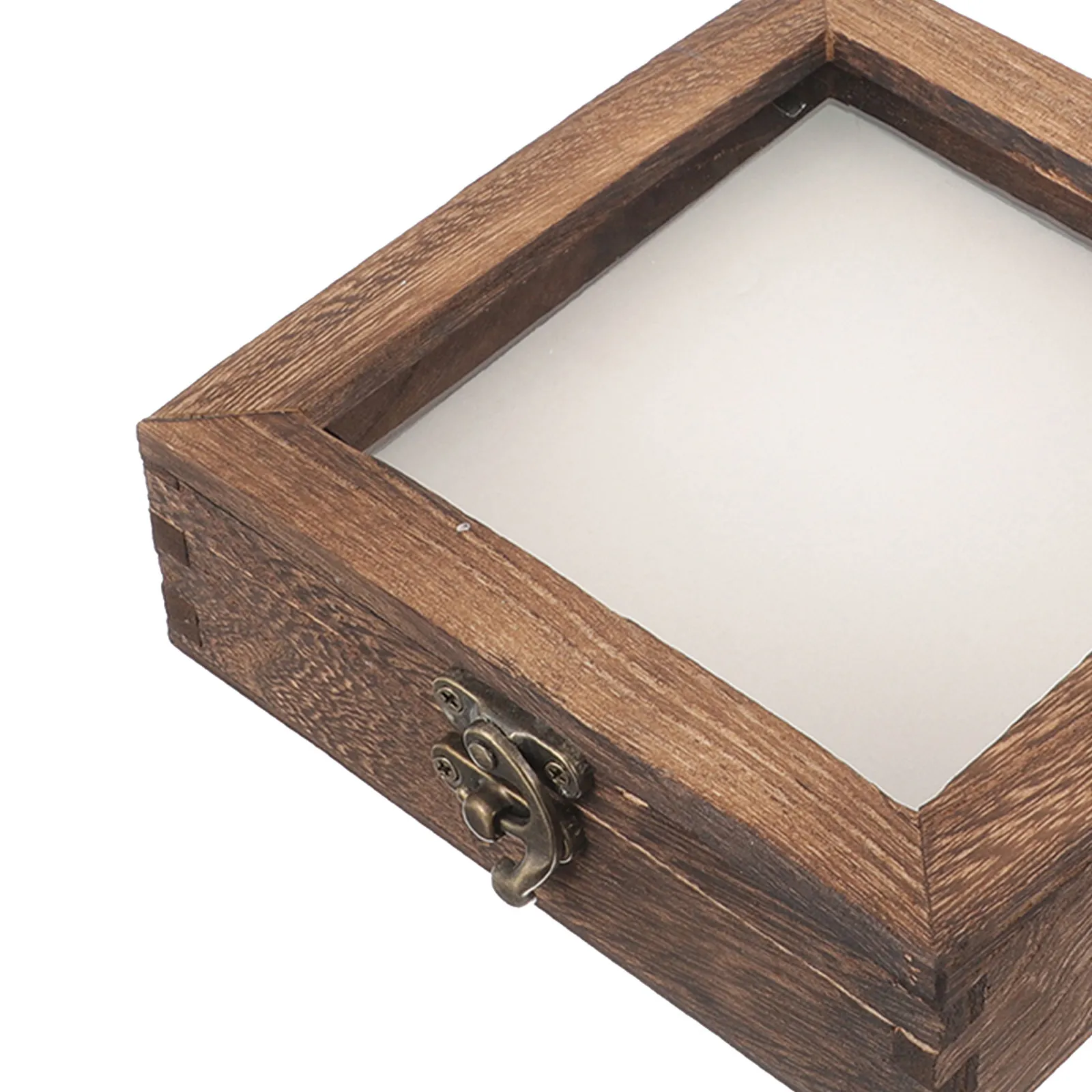

Square Decorative Storage Box Display Case Insect Specimen Display Case Plant Specimen Case Wooden Specimen Box With Clear Lid
