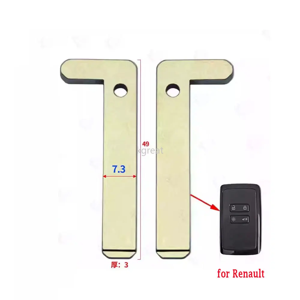 

5/10PCS Replacement Smart Remote Key Blade For Renualt Megane 4 Talisman Espace 5 Kadjar Koleo emergency Spare Key