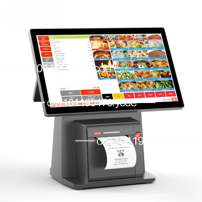 14 inch Android with printing cash register, supermarket catering commercial POS end point equipment