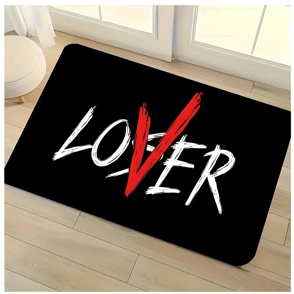 Alfombra de Piso V-VLONE de la Marca Street, Lavable, Absorbente, de Franela, Antideslizante, para Interiores