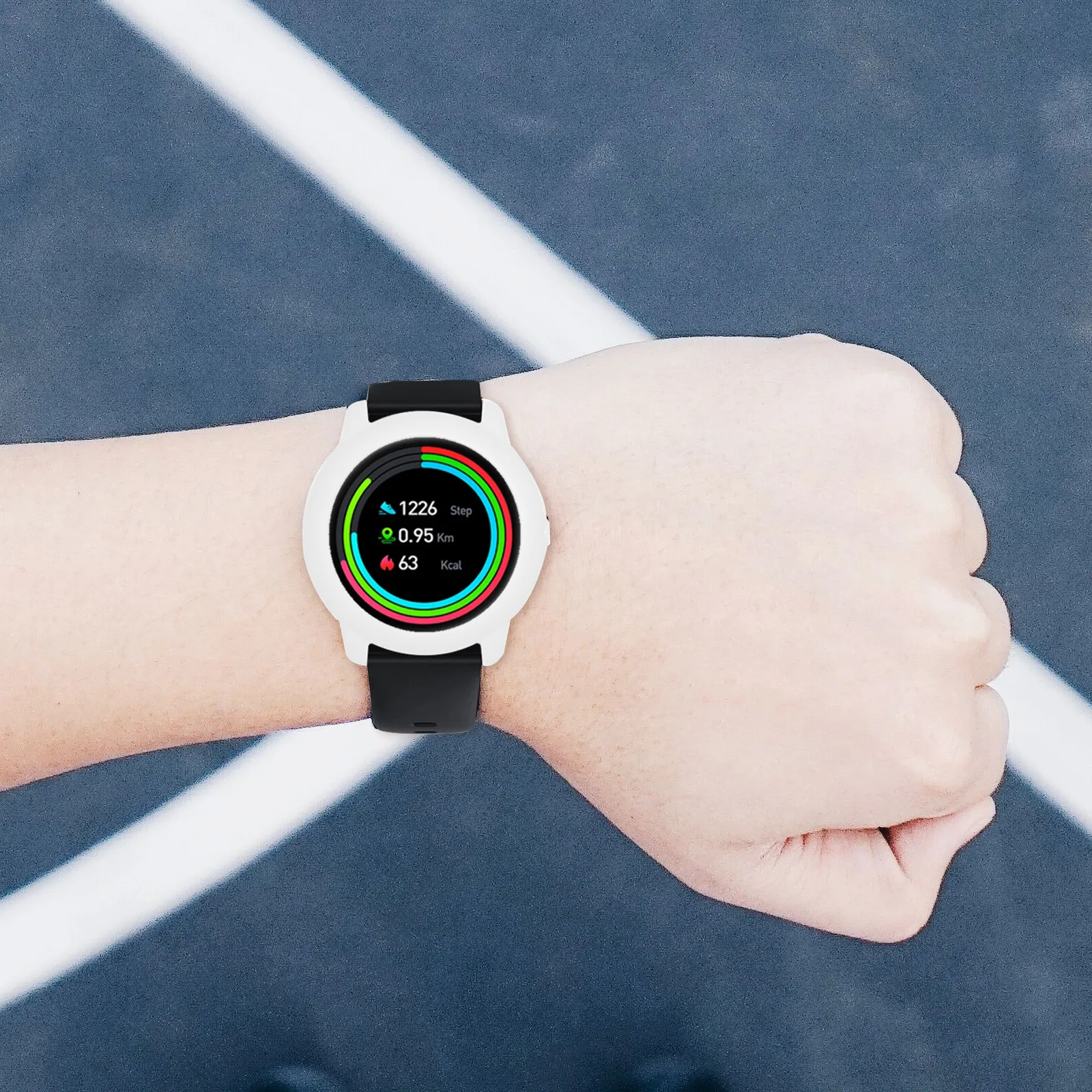 1 unidad: funda protectora de silicona para reloj, resistente a golpes y caídas, compatible con accesorios de relojes inteligentes Xiaomi, disponible en varios colores.
