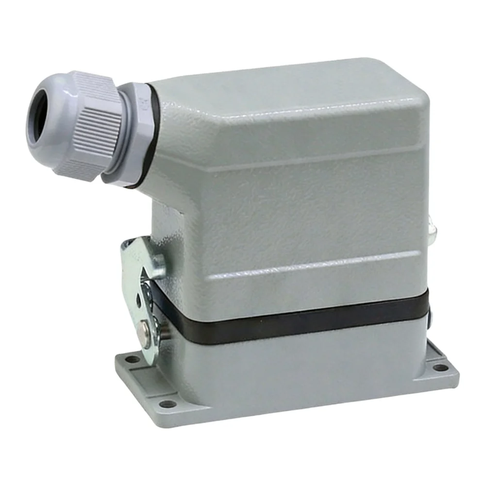 Waterproof Wire Connector Rectangular Receptacle Connector Polycarbonate Housing IP65 Protection Rating For Industrial Machinery