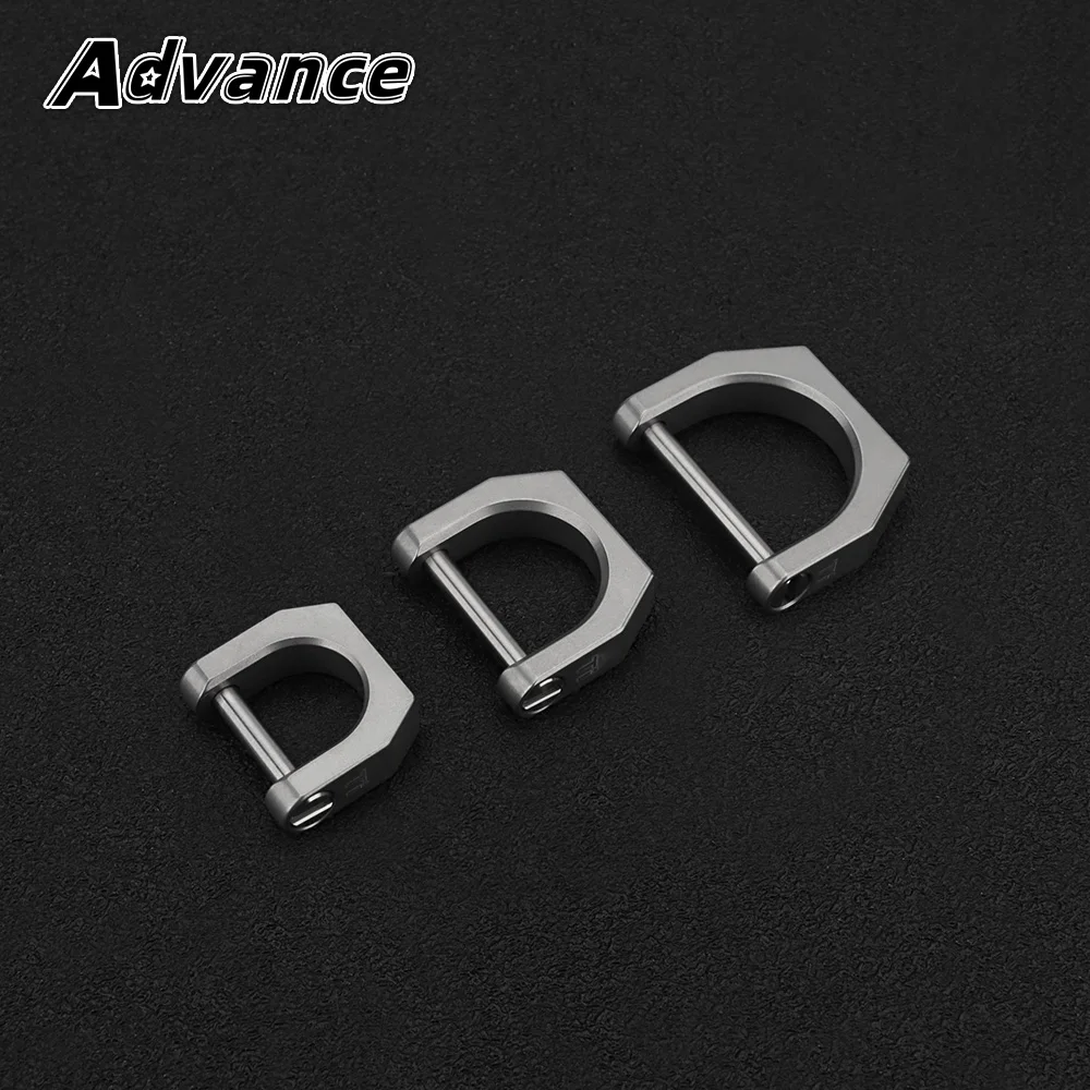 D Shape Titanium Alloy Buckle Outdoor EDC Tool Horseshoe Buckle Car keychain