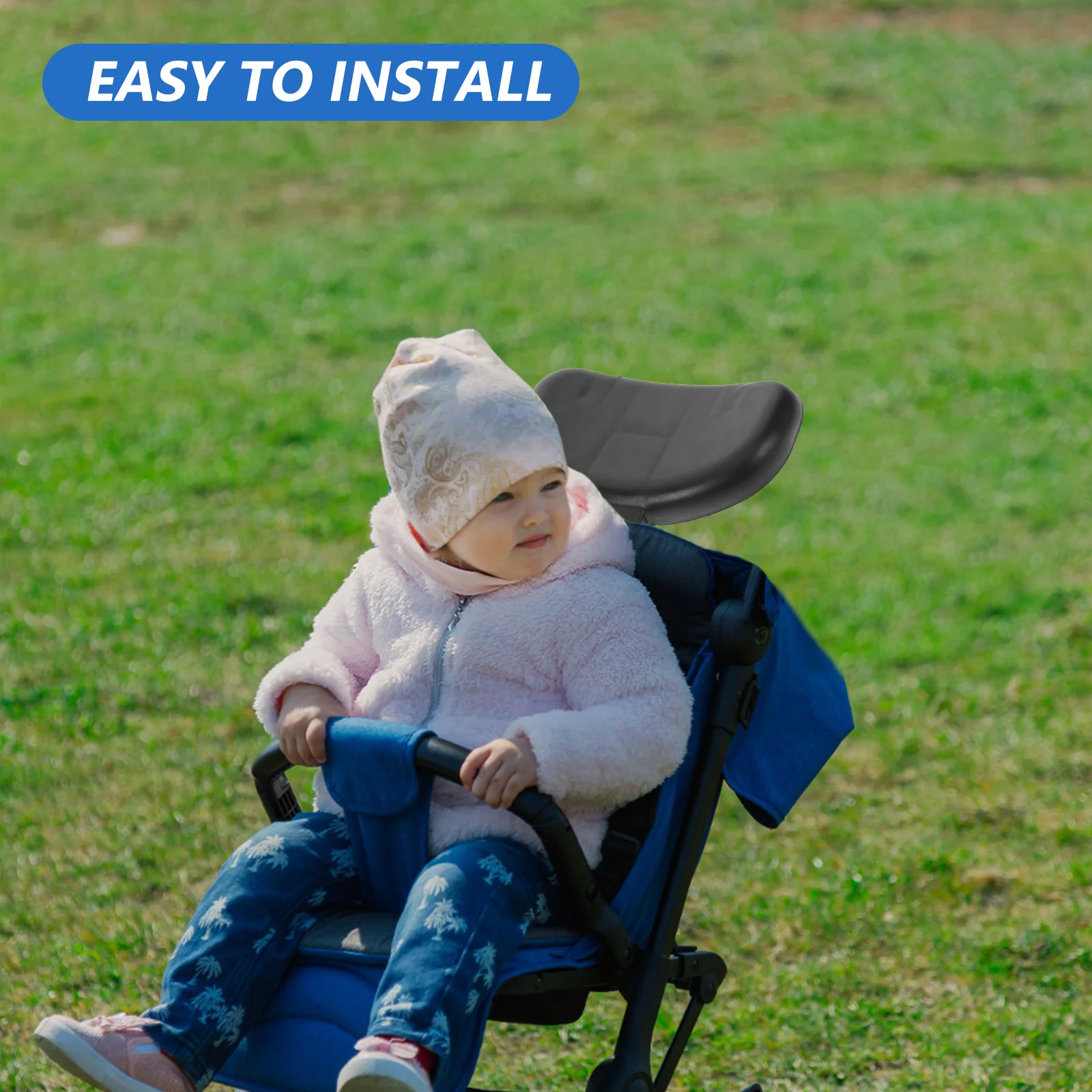 Neck Protection Stroller Headrest Cushion Comfortable Support Easy Install Breathable Material Baby Carriage Baby Headrest