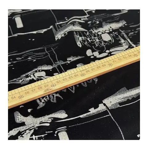 Herfst en winter stretch hoge dichtheid inktschilderij acetaat gouden fluwelen doek pak jurk cheongsam broek trui stof