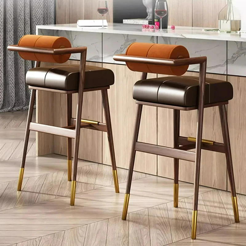 

Counter Gamer Dining Chairs Nordic Restaurant Lightweight Living Room Bar Chair Metal Design High Sgabelli Per Cucina Furniture