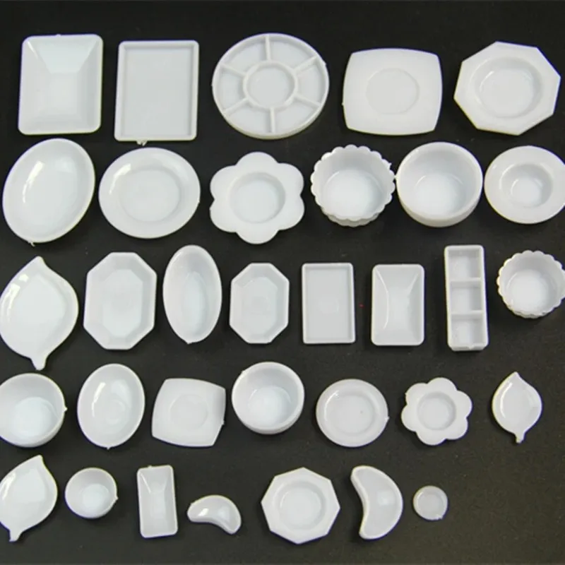 33pcs Doll Accessories Kitchen Acrylic Mini Tableware Miniatures Cup Plate Dish Decor Toys for Kids Girls Gifts for Children