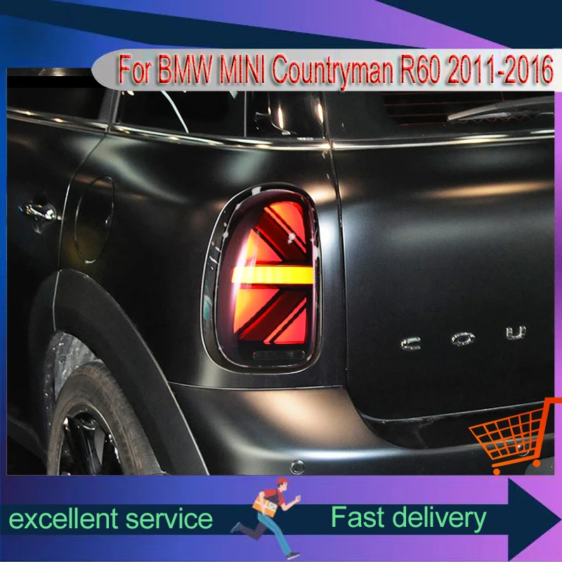 2 PCS Lamps For BMW MINI Countryman 2011-2016 R60 Tail Light DRL Brake Lamp Modified LED Taillight Plug And Play Car Accessories