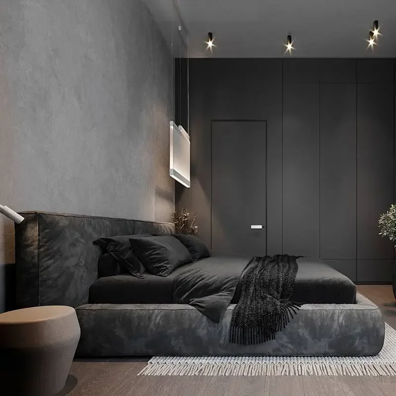 

Modern Unique Beds Under Storage Nightstands Queen Size Bed Frames Headboard Luxury Camarotes Para Dormitorio Home Furniture
