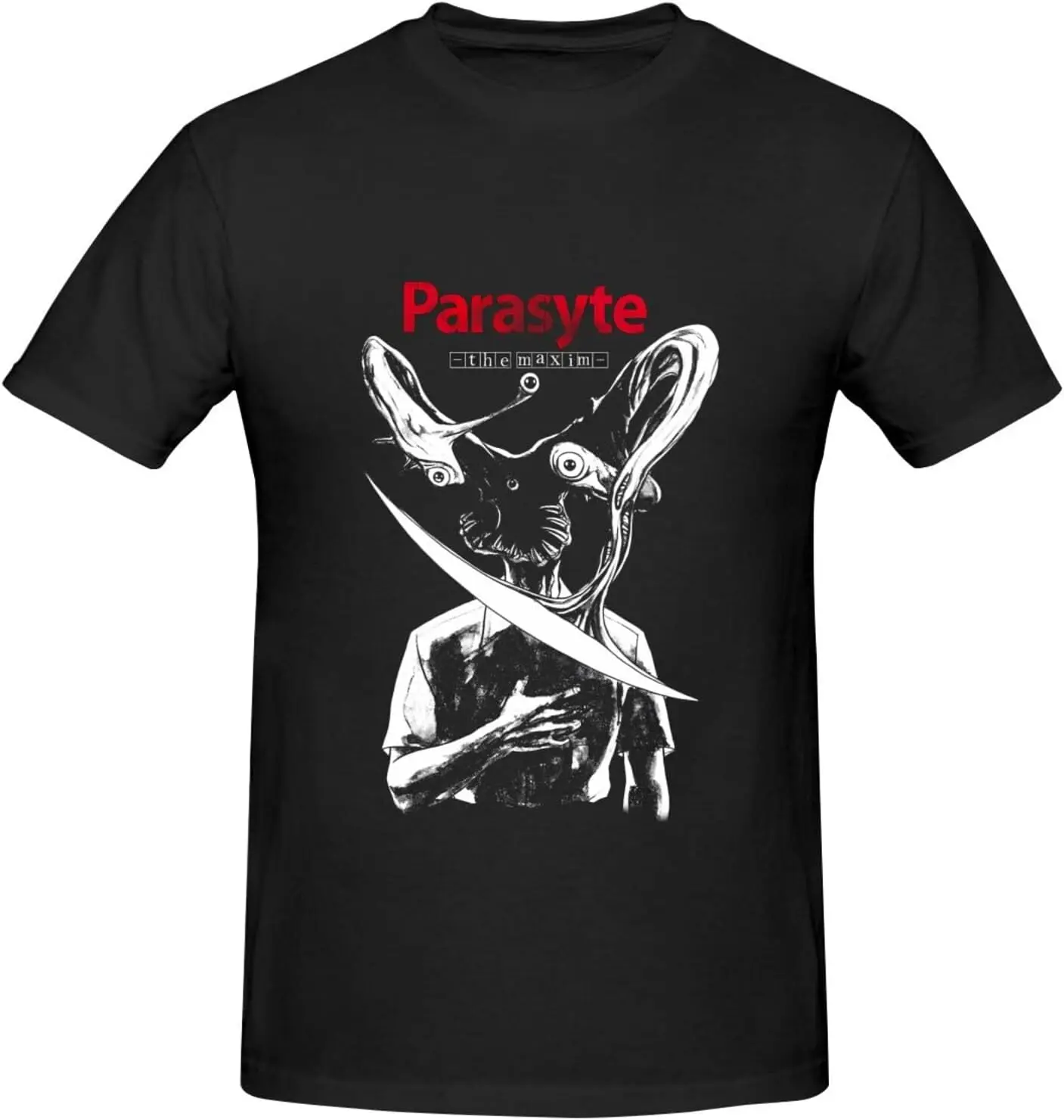 Parasyte Men's T-Shirt Basic Short Sleeve Tee Fashion Classic Youth Memory Casual Top